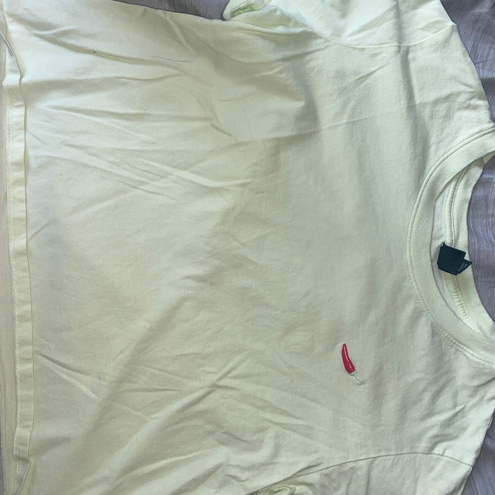 Mint green crop with chilli pepper